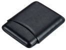 Visol Carmora Black Leather Cigar Case - 5 Cigars - VCASE722