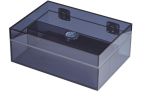 Visol Leo Transparent Navy Blue Acrylic Cigar Humidor - VHUD731