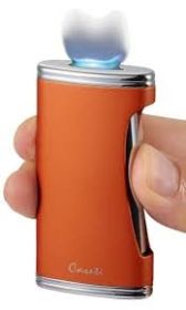 Caseti Big Flat Cigar Lighter - Luxury and Function in One Stylish Package (Color: Burnt Orange)