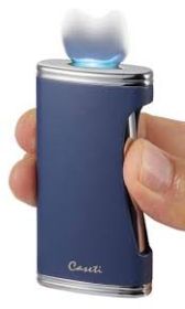 Caseti Big Flat Cigar Lighter - Luxury and Function in One Stylish Package (Color: Navy blue)