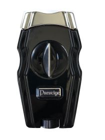 Gladiator V-Cut Cigar Cutter (Color: Jet Black)