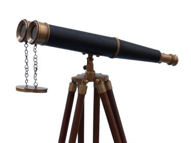 62" Floor Standing Admiral's Binoculars (Color: Antique Brass)