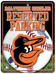 Metal Parking Sign (Color: Baltimore Orioles)