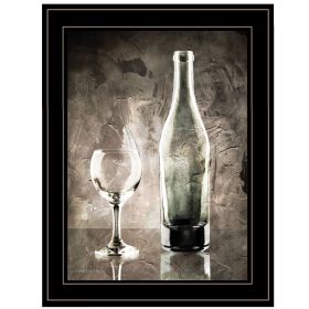 "Moody Gray Wine Glass" Still Life (Color: Black)