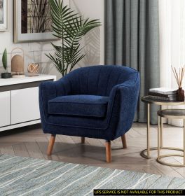 Mid-Century Modern Accent Chair (Color: Blue)