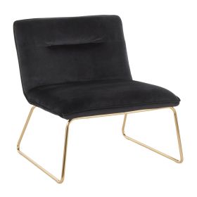 Casper Contemporary Accent Chair (Color: Black)