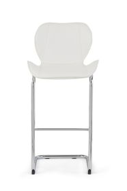The Charlotte 4PC Bar Stool Set (Color: White)