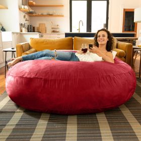 Jaxx 6 ft Cocoon - Large Bean Bag Chair for Adults (Color: Cinnabar)
