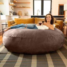 Jaxx 6 ft Cocoon - Large Bean Bag Chair for Adults (Color: Chocolate)