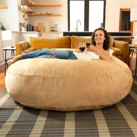 Jaxx 6 ft Cocoon - Large Bean Bag Chair for Adults (Color: Camel)