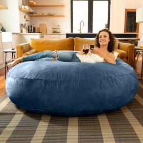 Jaxx 6 ft Cocoon - Large Bean Bag Chair for Adults (Color: navy)