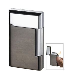 Visol Pyxis Pipe Lighter (Color: Dark Gunmetal and Chrome)