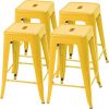 4 Stacking Metal Counter Stools 24 Inch