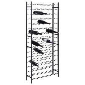 96-Bottle Wine Rack (Color: Black)
