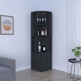 Paprika Bar Cabinet With Multiple Finishes (Color: Black Wengue)
