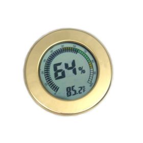 Visol Digital Circular Hygrometer (Color: Gold)
