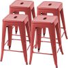 4 Stacking Metal Counter Stools 24 Inch