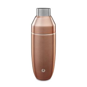 Stainless Steel Cocktail Shaker (Color: Gold)